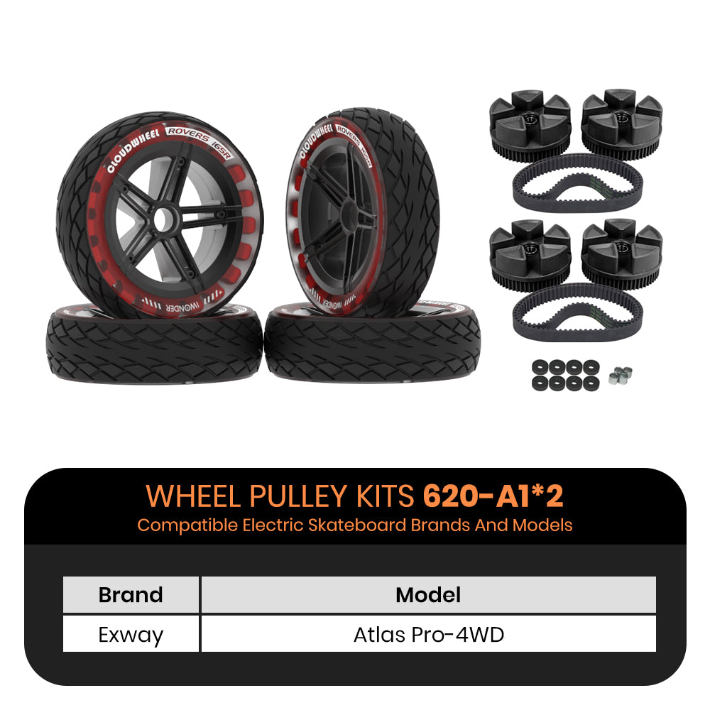 CLOUDWHEEL ROVERS 165R Urban All Terrain Off Road Electric Skateboard Wheels